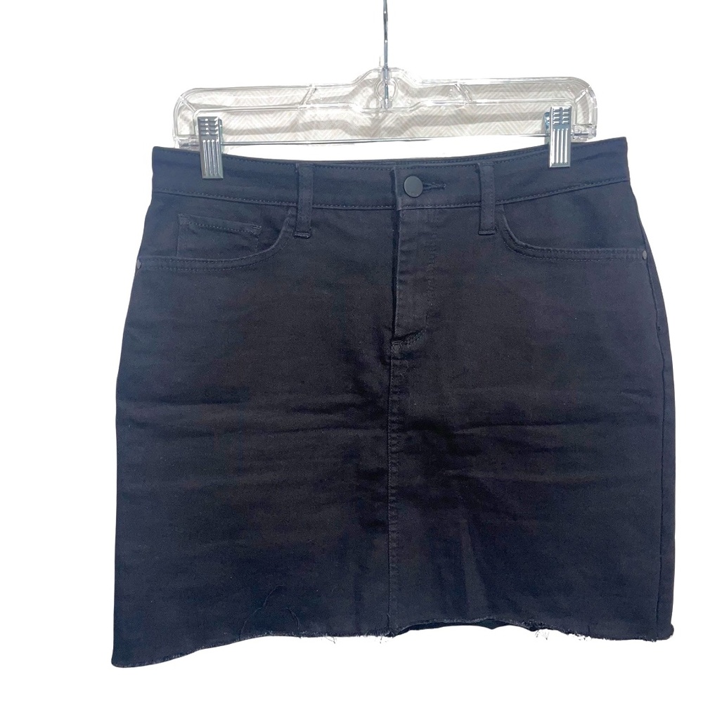 a.n.a A New Approach Women's Black Jean Mini Skirt Sz 10